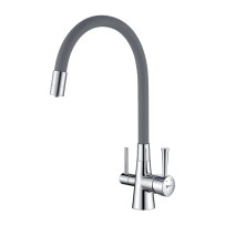Смеситель Lemark Comfort LM3075C-Gray для кухни  с подключением к фильтру с питьевой водой