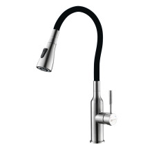 Смеситель Lemark Expert LM5082S-Black для кухни с гибким изливом