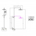  Душевая стойка для ванны и душа с термостатом Lemark Tropic LM7010C