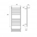Полотенцесушитель электрический Point PN10148SPE П11 400x800 с полкой левый/правый, хром Полотенцесушитель электрический Point PN10148SPE П11 400x800 с полкой левый/правый, хром