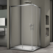 Душевой угол Veconi Rovigo RV-30, 1200x800x1900 хром, стекло прозрачное
