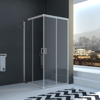 Душевой угол Veconi Rovigo RV-11, 800x800x1950, хром, стекло прозрачное