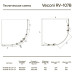 Душевой угол Veconi Rovigo RV-107B, 800x800x1900, черный, стекло прозрачное