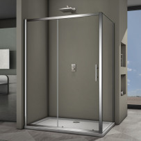 Душевой угол Veconi Rovigo RV-063, 1600x700x1900 хром, стекло прозрачное