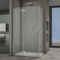 Душевой угол Veconi Rovigo RV-064, 1200x800x1950 хром, стекло прозрачное