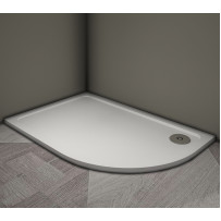 Душевой поддон Veconi Tezeo stone TZ-11L, 1000x900x30, искусственный камень, белый