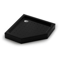 Душевой поддон Veconi Tezeo acrylic TZ-53B, 800x800x150, акрил, черный