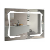 Зеркало Azario OTTO-4 800х600 c подсветкой и диммером, сенсор выкл+часы (ФР-00001398) Зеркало Azario OTTO-4 800х600 c подсветкой и диммером, сенсор выкл+часы (ФР-00001398)