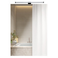 Зеркало-шкаф AZARIO 500х700 в алюминиевом корпусе, сенсорный выключатель с функцией диммера (AZ-ZC-022CS)