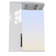 Зеркало-шкаф Loranto Стиль 58 левостороннее, 580х745х180, белый (CS00024665)