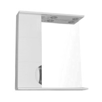 Зеркало-шкаф Стиль Соло-70, левое, с фрезеровкой, белый (CS00058916)