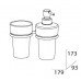 Держатель стакана и емкости для жидкого мыла (стекло) (компонент) FBS UNIVERSAL UNI 027