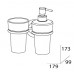 Держатель стакана и емкости для жидкого мыла (стекло) FBS STANDARD STA 008