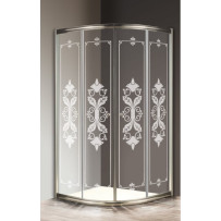 Душевой уголок Cezares GIUBILEO-R-2-100-SCORREVOLE-CP-BR
