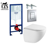 Инсталляция Grohe Rapid SL 38772001 с унитазом Chenazes Panda торнадо 3.0 Комплект Chenazes 5.1.1