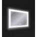 Зеркало LED DESIGN PRO 060 80 часы с подсветкой с антизапотевателем прямоугольное 