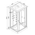 Душевая кабина DTO 120x90 V1215 стекло прозрачное, профиль хром