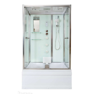 Душевая кабина DTO 120x90 V1245 стекло прозрачное, профиль хром Душевая кабина DTO 120x90 V1245 стекло прозрачное, профиль хром