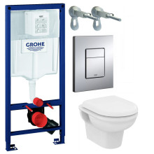 Инсталляция с унитазом 3 в 1 Grohe Rapid SL 38772001 с унитазом Exacto