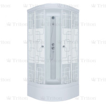 Душевая кабина Triton Стандарт В3 90х90 стекло квадраты средний поддон