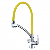 Смеситель Lemark Comfort LM3070C-yellow для кухонной мойки с подключением к фильтру для питьевой воды