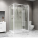 Душевая кабина Niagara Standart ST100/80/15Q/BK 100х80х200 прямоугольник,поддон 15см,распашная,проф.белый,без крыши
