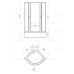 Душевое ограждение Triton Лайт В 90x90