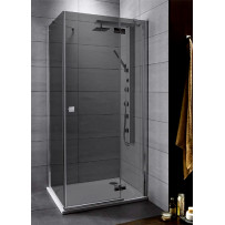 Душевой уголок Radaway Almatea KDJ 100x80 R стекло графит