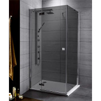 Душевой уголок Radaway Almatea KDJ 100 L стекло графит