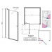 Душевая дверь в нишу Radaway EOS II DWJ 120 L