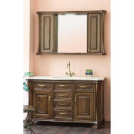 Мебель для ванной Аллигатор Classic 125B зеркало с 2 шкафчиками