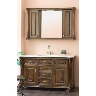 Мебель для ванной комнаты Аллигатор Classic 125B (зеркало с 2 шкафчиками