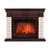 Портал Bricks 30 камень бежевый, шпон темный дуб