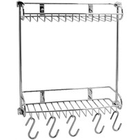 Полка Wasserkraft K-1422 2-ярусная, с крючками