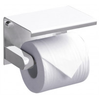 Держатель туалетной бумаги Rush Edge ED77141 White с полкой