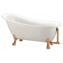 Акриловая ванна BelBagno BB06-1700-BRN ножки бронза