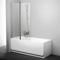 Шторка на ванну Ravak CVS2-100 L Transparent профиль блестящий 7QLA0C00Z1