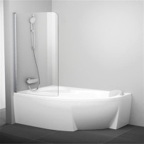 Шторка на ванну Ravak Rosa CVSK1 160/170 L Transparent профиль блестящий 7QLS0C00Y1