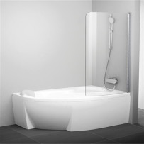 Шторка на ванну Ravak Rosa CVSK1 160/170 R Transparent профиль блестящий 7QRS0C00Y1
