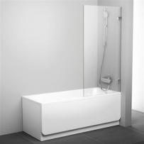 Шторка на ванну Ravak BVS1-80 Transparent фурнитура хром 