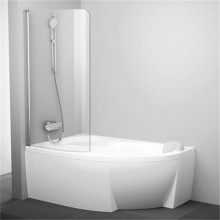 Шторка на ванну Ravak Rosa CVSK1 140/150 L Transparent профиль блестящий 7QLM0C00Y1