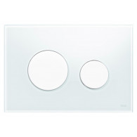 Кнопка слива инсталляций TECE Loop 9240650 белое стекло