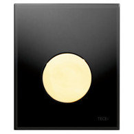 Кнопка слива инсталляций TECE Loop Urinal 9242658 черное стекло, кнопка золото