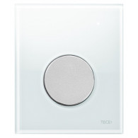 Кнопка слива инсталляций TECE Loop Urinal 9242659 белое стекло, кнопка хром матовый