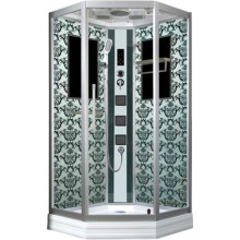 Душевая кабина 100х100 Niagara Lux 7717W хром, металлик