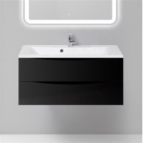 Тумба под раковину подвесная BelBagno Marino 100 nero lucido