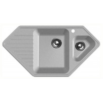 Мойка из мрамора GranFest Corner GF-C950E серый