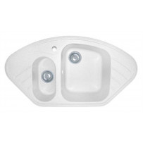 Мойка из мрамора GranFest Corner GF-C960E белый