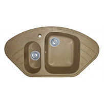 Мойка из мрамора GranFest Corner GF-C960E терракот
