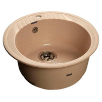 Мойка из мрамора GranFest Rondo GF-R520 бежевый